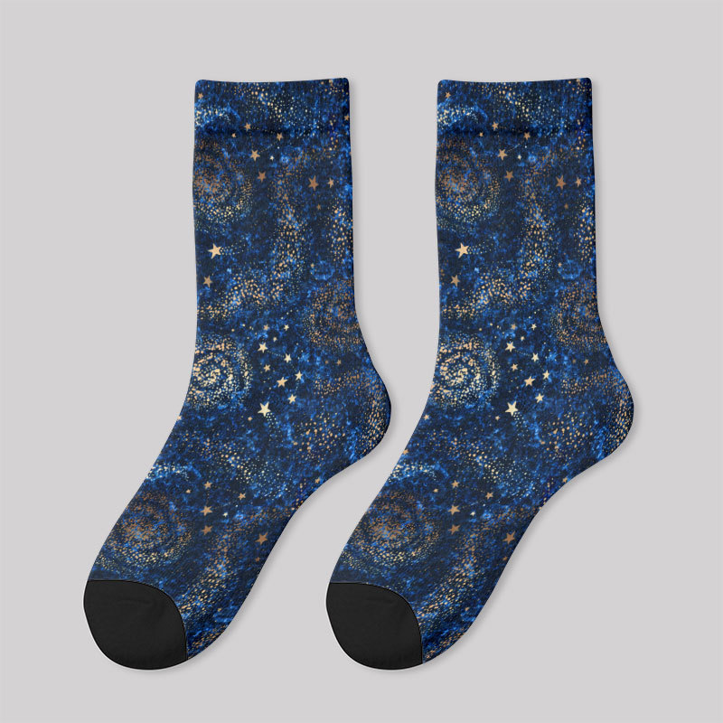 The Starry Night Men's Socks