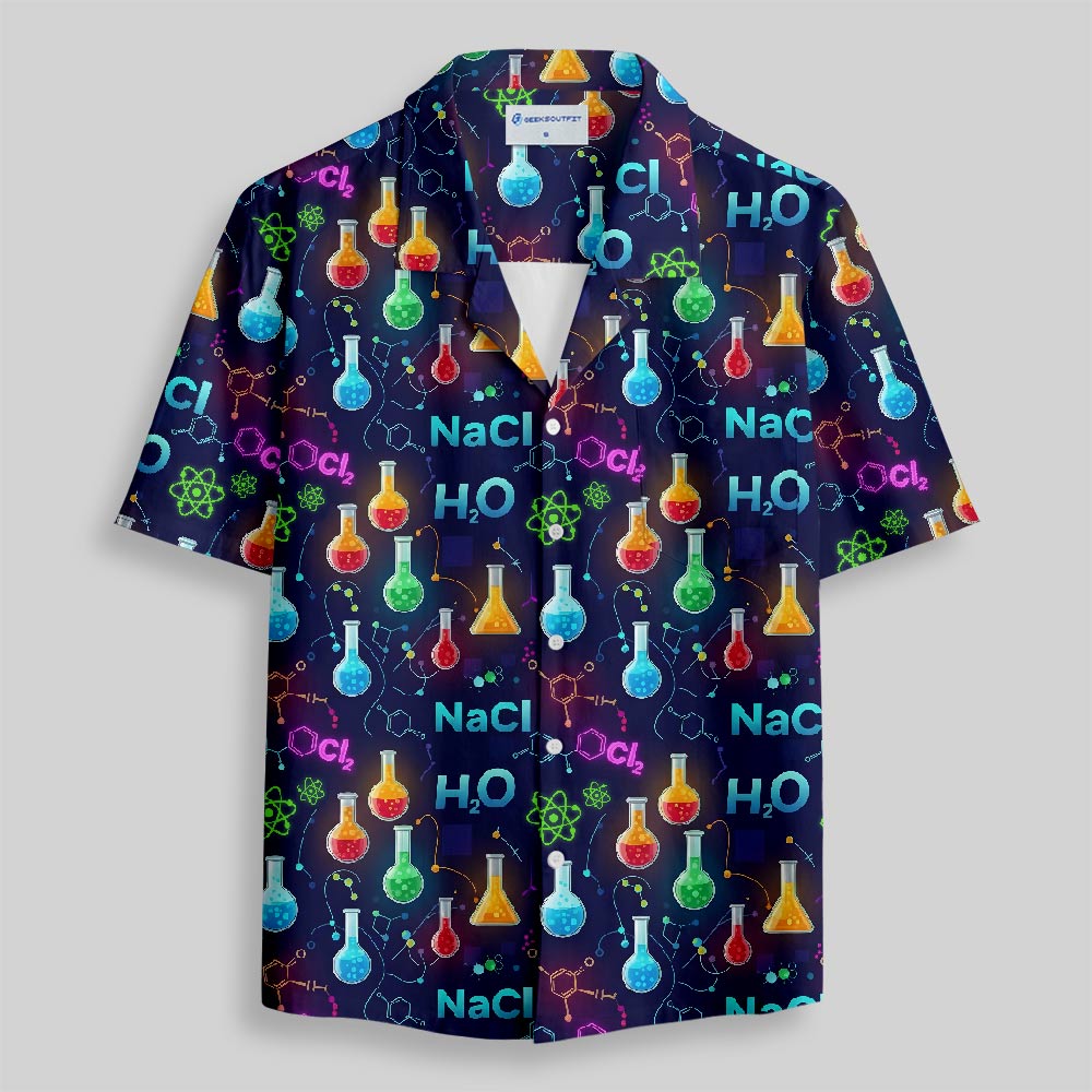 Chemistry Night Delight Button Up Pocket Shirt