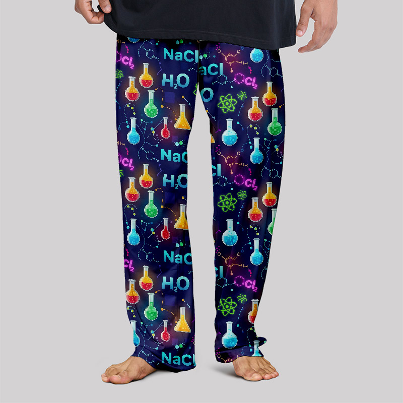 Chemistry Night Delight Print Geek Loungewear Pants