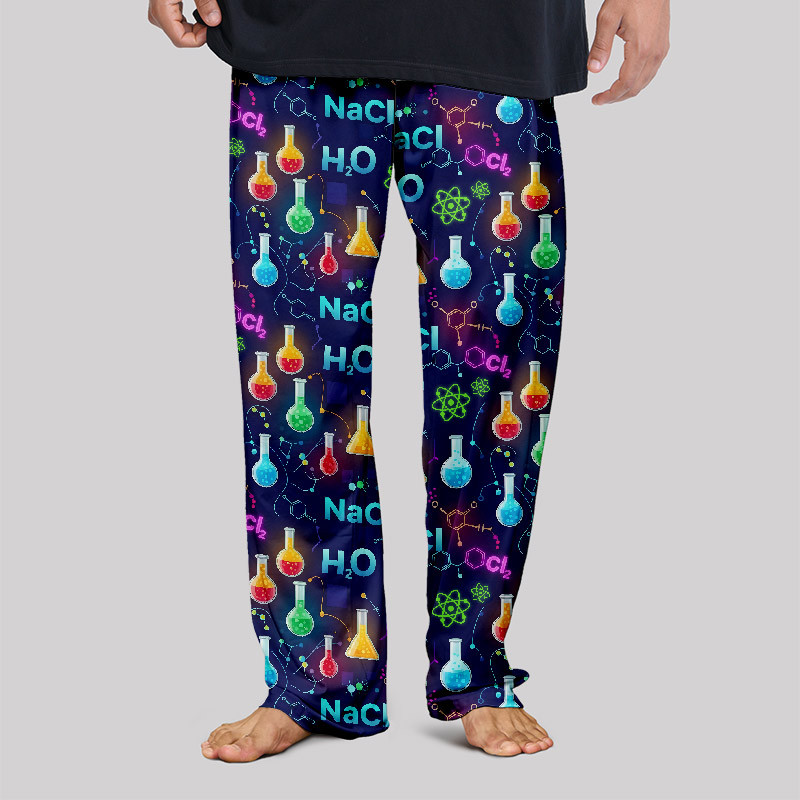 Chemistry Night Delight Print Geek Loungewear Pants