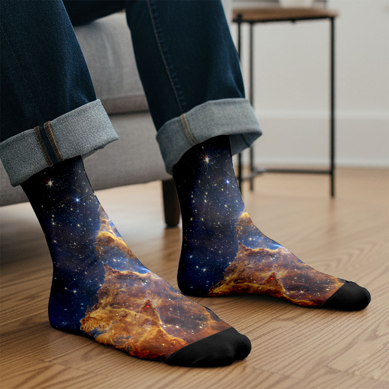 Pillar of Creation Nebula Men's Socks