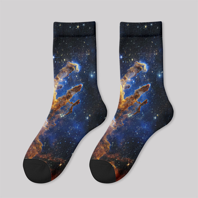 Pillar of Creation Nebula Men's Socks