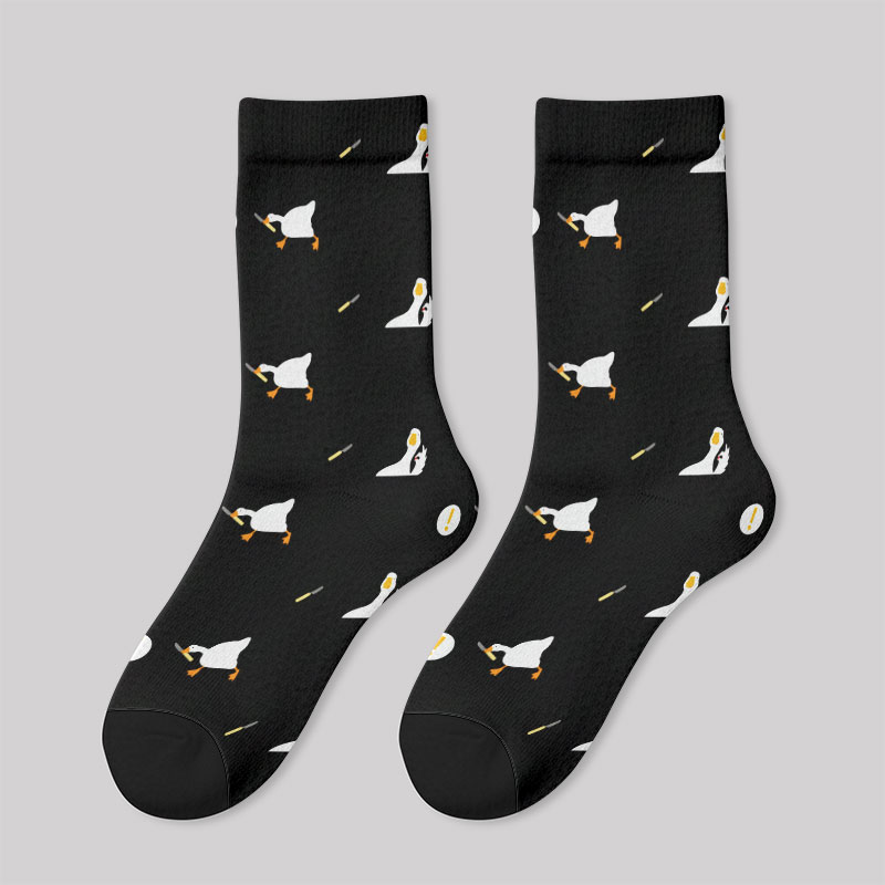 Peace Was Never An Option Goose Black Men's Socks