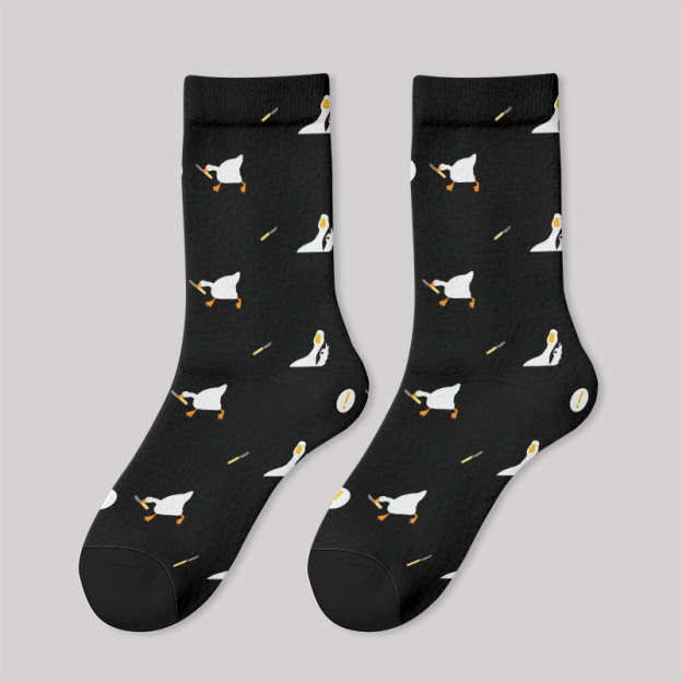 Peace Was Never An Option Goose Black Men's Socks
