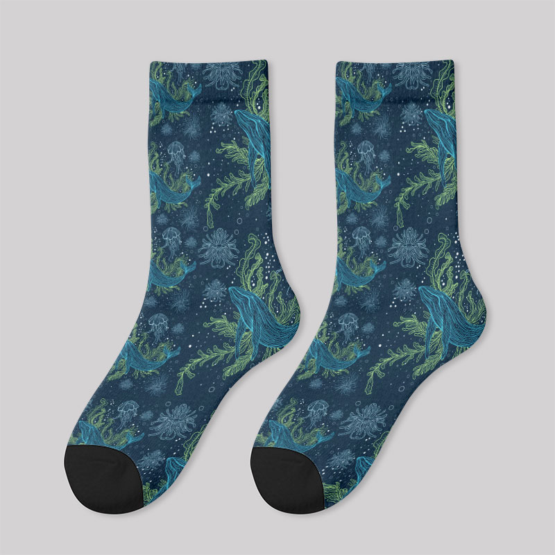 Fantastic Marine Life Men's Socks