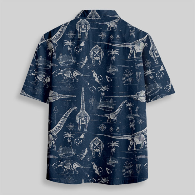 Jurassic Explorer Button Up Pocket Shirt