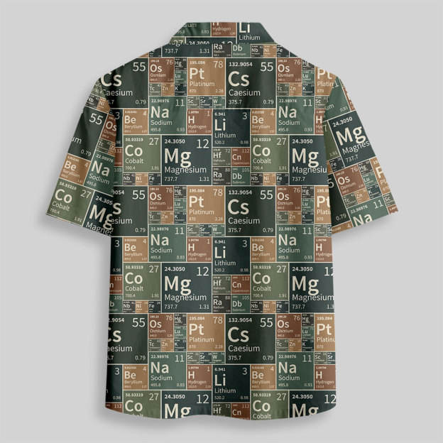 Periodic Chic Button Up Pocket Shirt