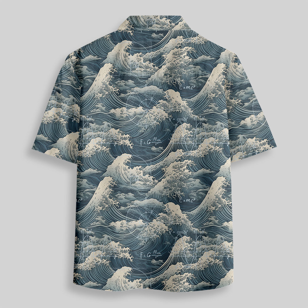 Wave of Genius Button Up Pocket Shirt