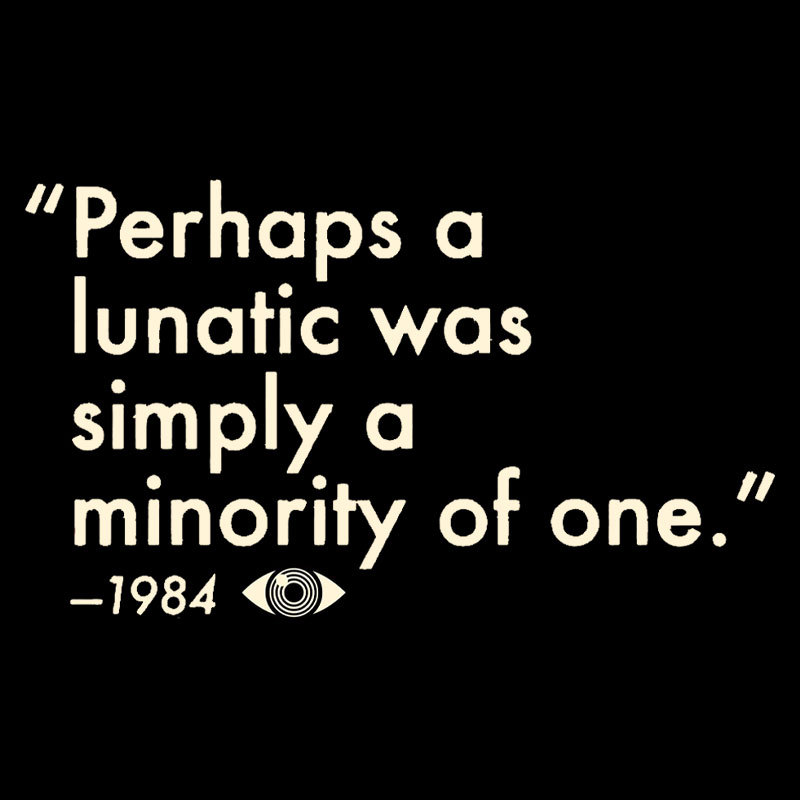Perhaps A Lunatic Was Simply A Minority Of One Geek T-Shirt