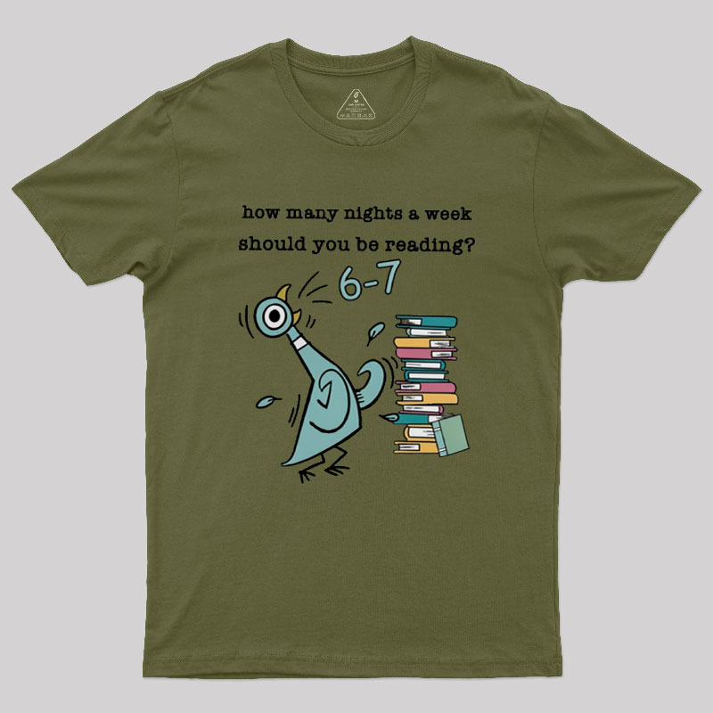 How Many Nights A Week Should You Be Reading Geek T-Shirt