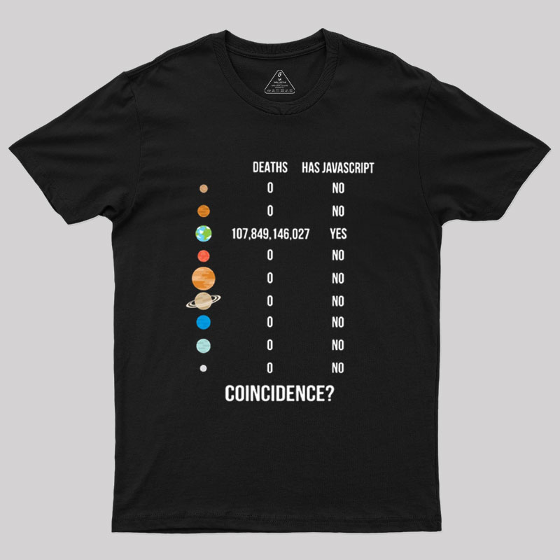 Funny JavaScript Geek T-Shirt