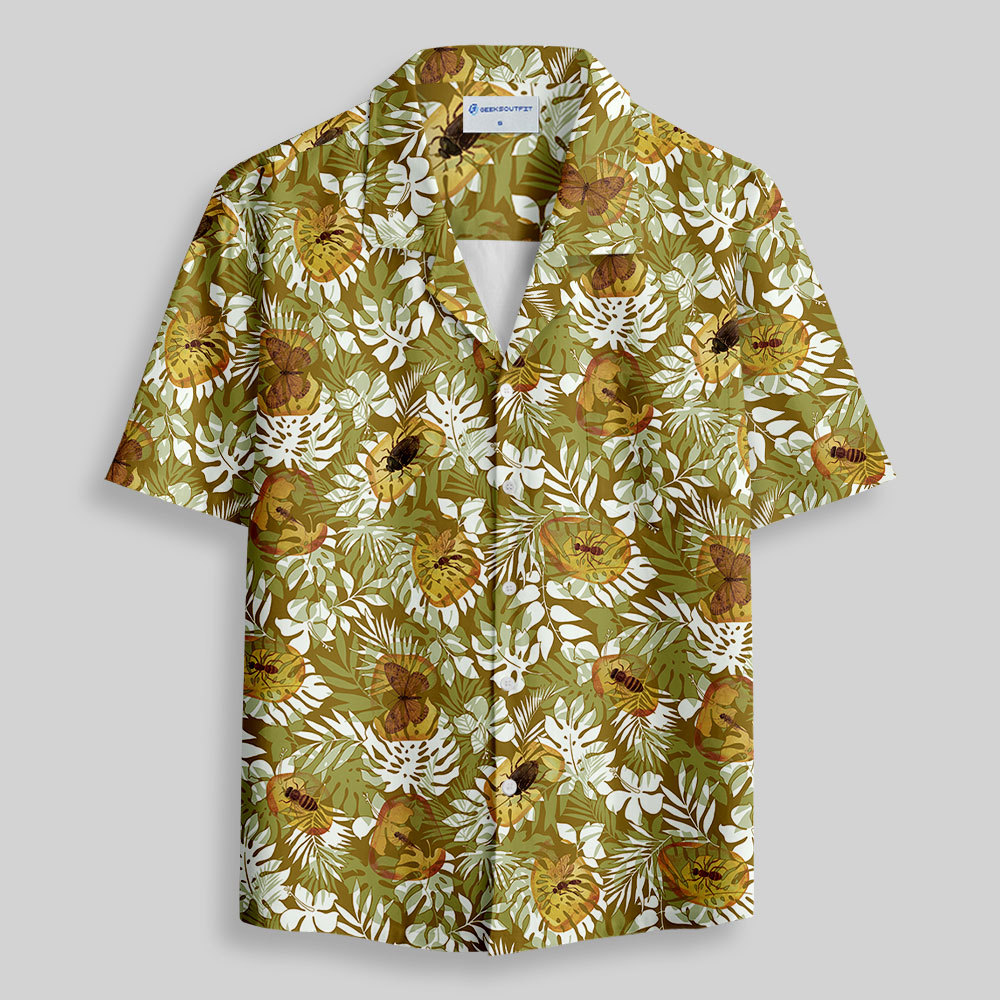 Amber Jungle Button Up Pocket Shirt