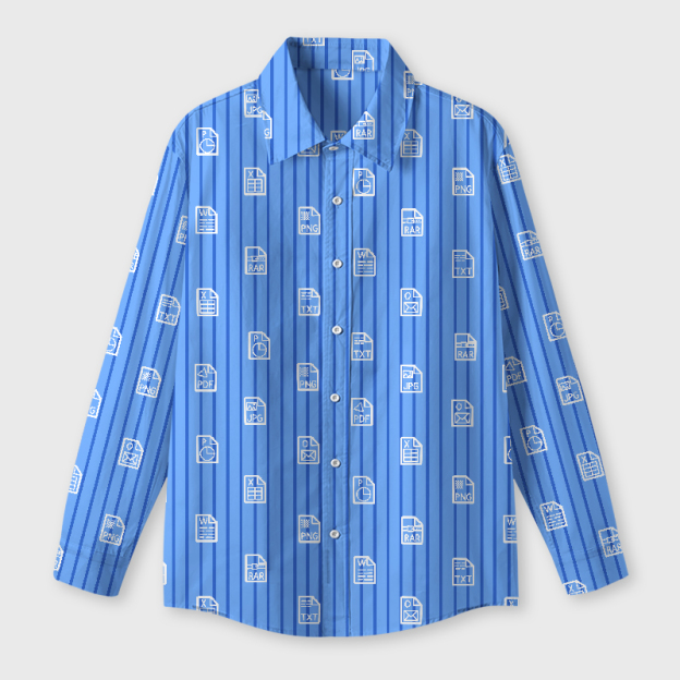 Digital File World Geek Long-Sleeved Shirt