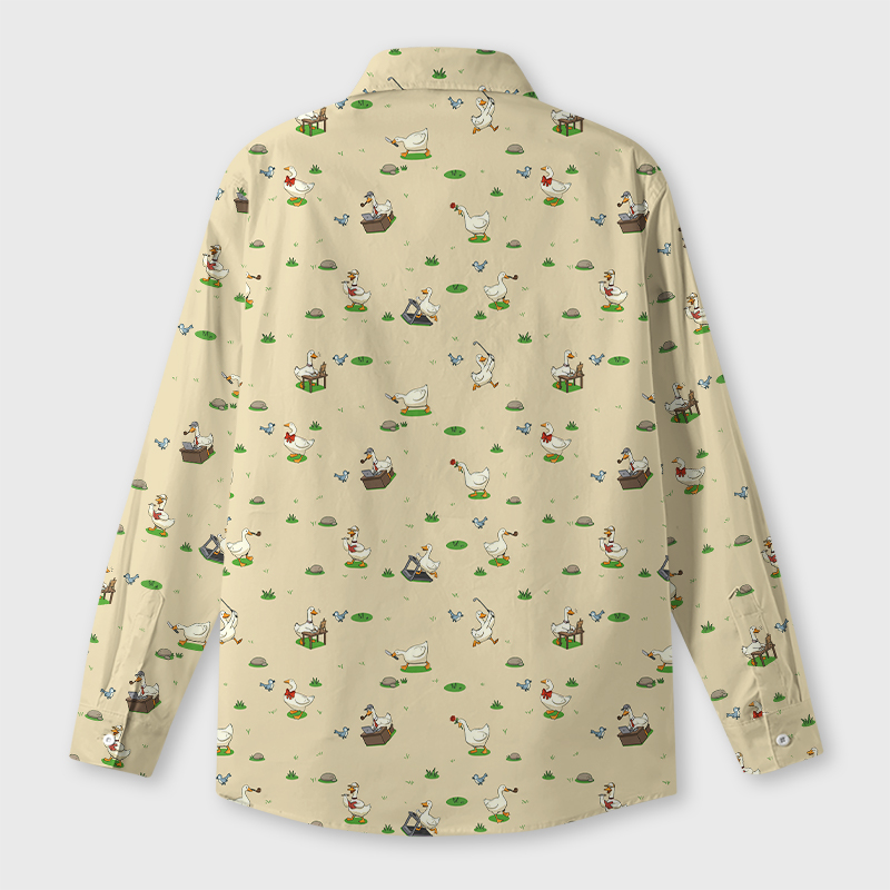 Chaotic Geese Geek Long-Sleeved Shirt