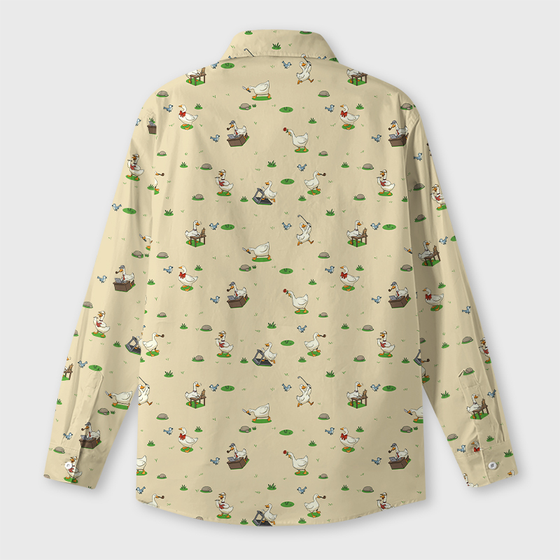 Chaotic Geese Geek Long-Sleeved Shirt
