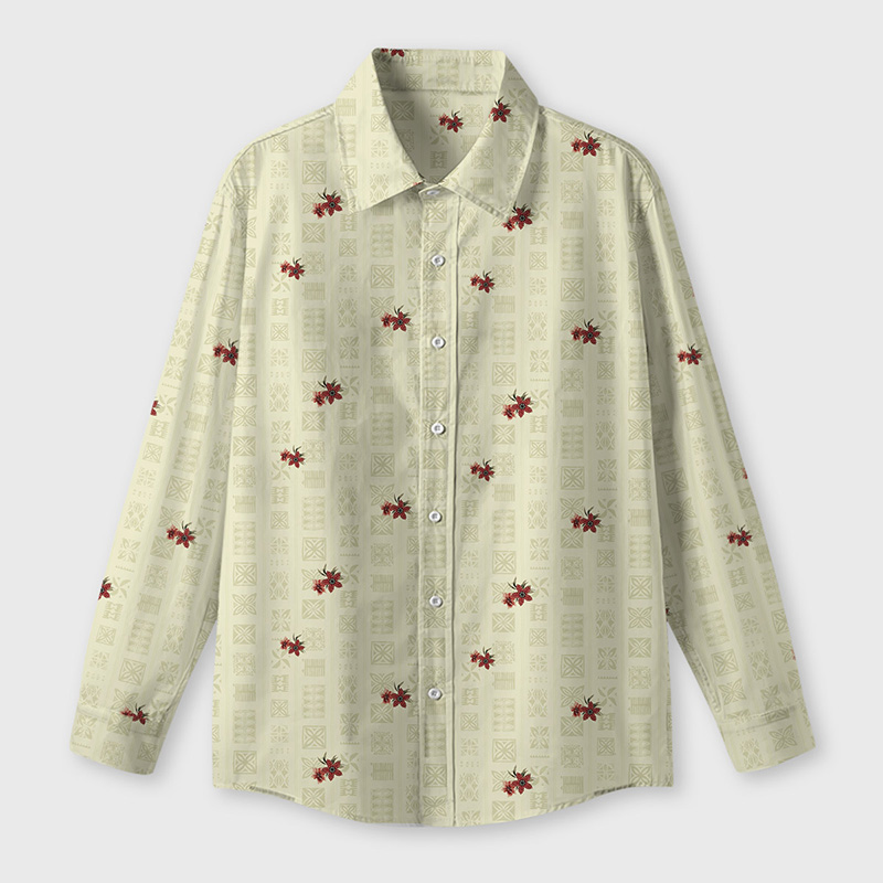 Hawkins Flora Grid Geek Long-Sleeved Shirt
