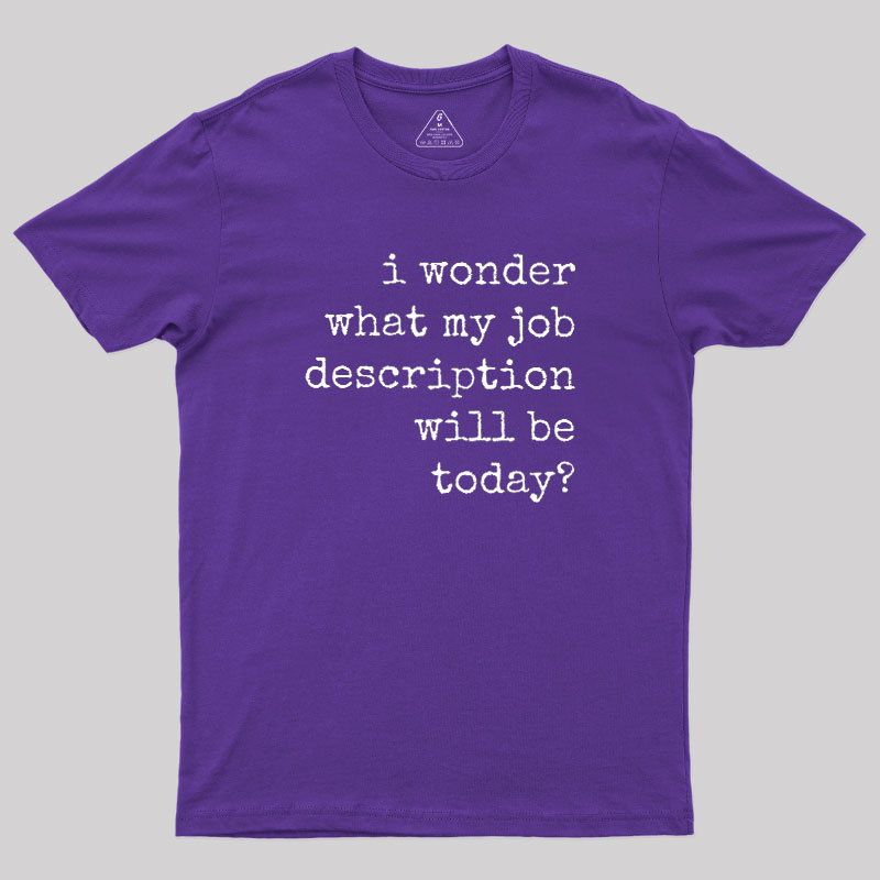 Job Description Geek T-Shirt