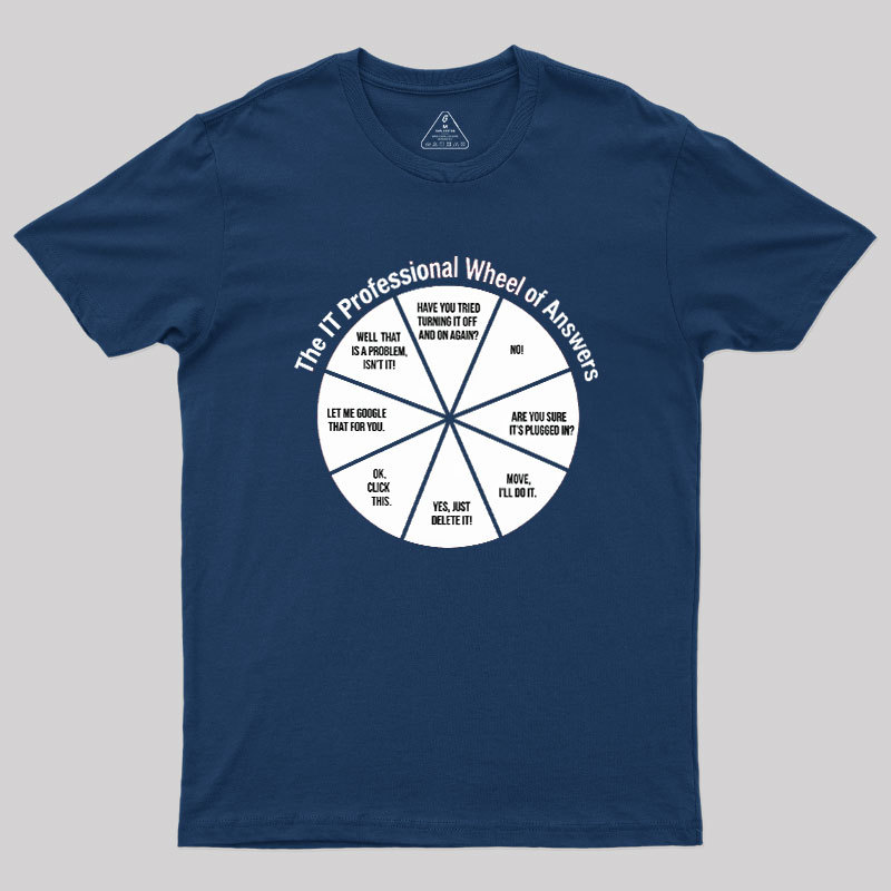 The IT Answer Wheel Geek T-Shirt