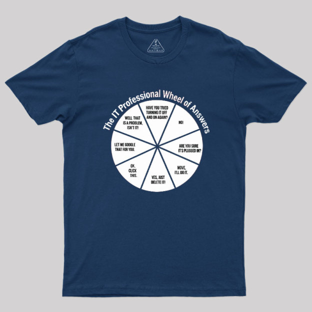 The IT Answer Wheel Geek T-Shirt