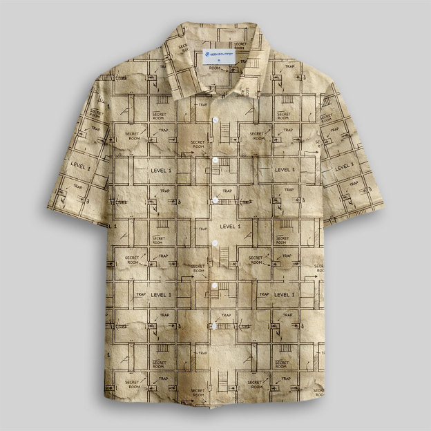 The Dungeon Game Button Up Pocket Shirt