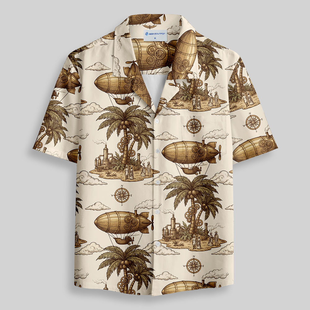Steam Age Expedition Button Up Pocket Shirt