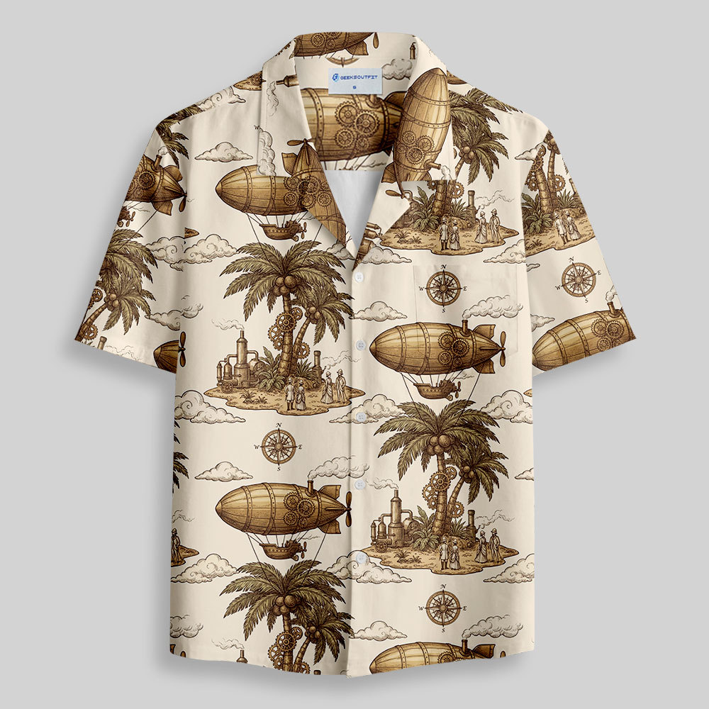 Steam Age Expedition Button Up Pocket Shirt