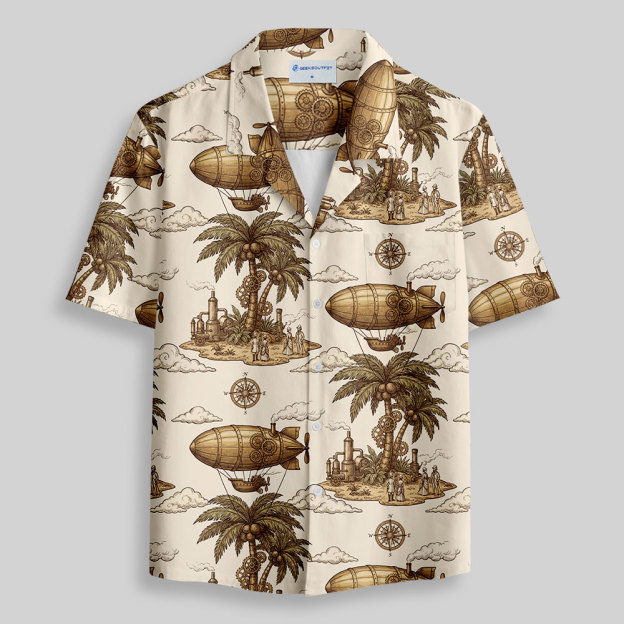 Steam Age Expedition Button Up Pocket Shirt