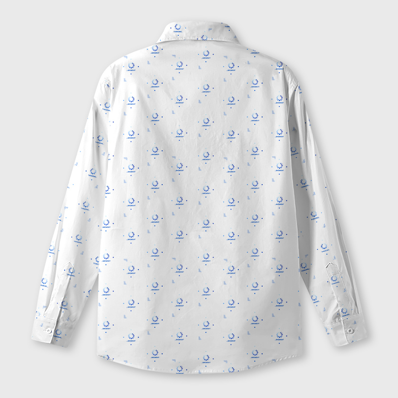 I‘m Thinking White Geek Long-Sleeved Shirt