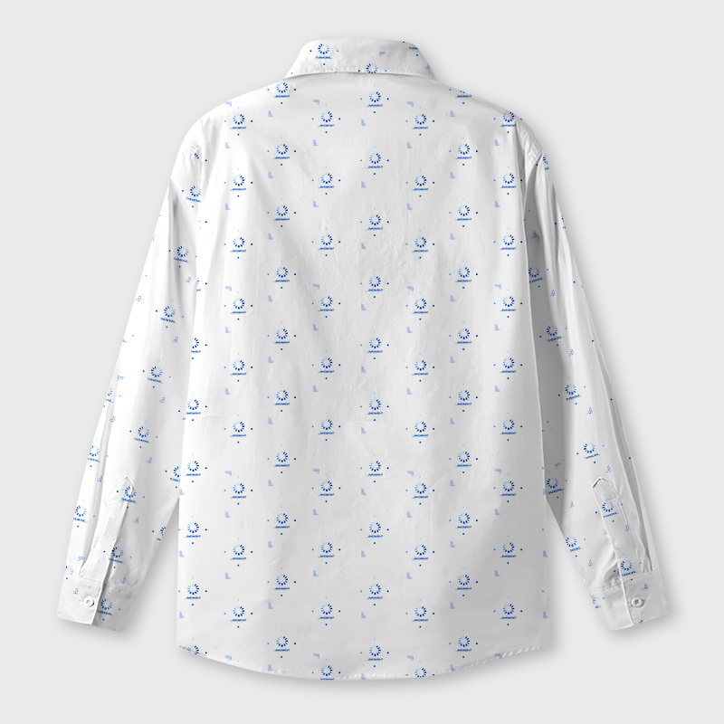 I‘m Thinking White Geek Long-Sleeved Shirt