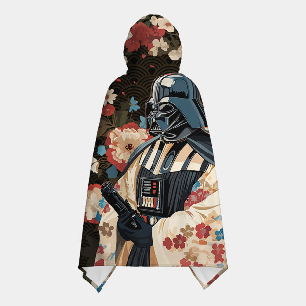 Shadow Warrior Flower Book Ukiyoe Flannel Cloak