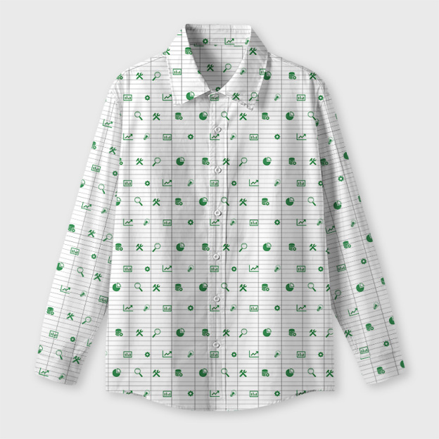 Spreadsheet Life Geek Long-Sleeved Shirt