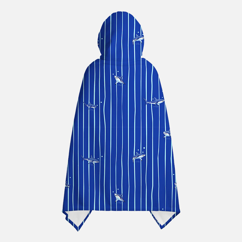 Marine Stripes Flannel Cloak