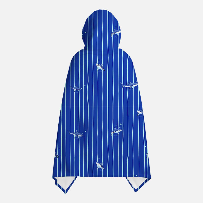 Marine Stripes Flannel Cloak