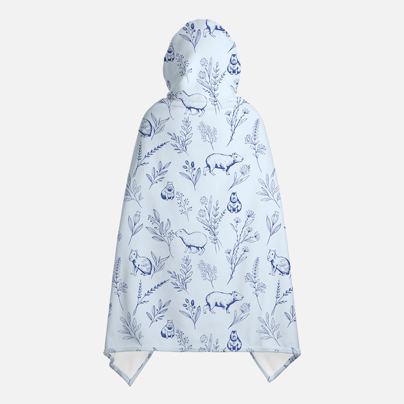 Capybara Flannel Cloak