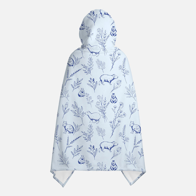 Capybara Flannel Cloak