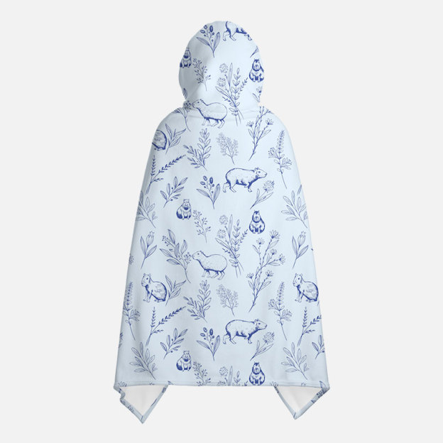 Capybara Flannel Cloak