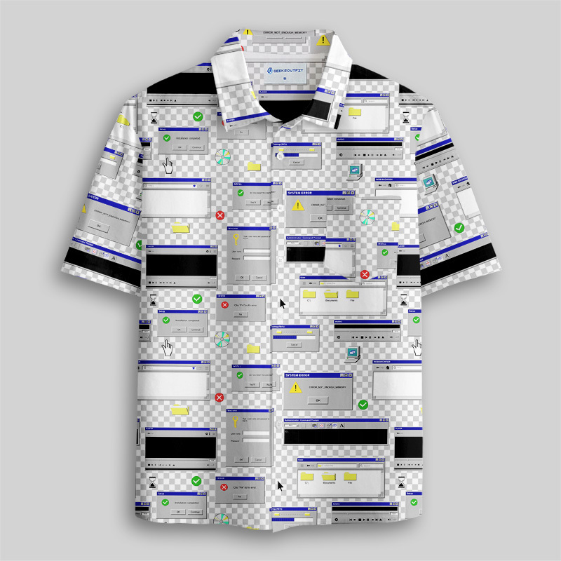 Geeksoutfit Fingerprint Contours Button Up Pocket Shirt for Sale