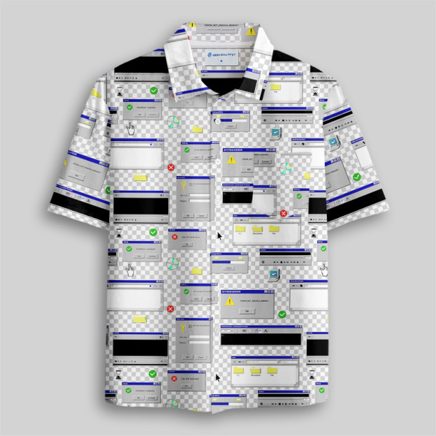 System Crash Chic Button Up Pocket Shirt