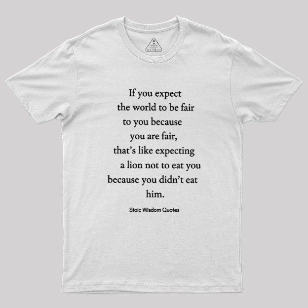 Stoic Wisdom Quotes Geek T-Shirt
