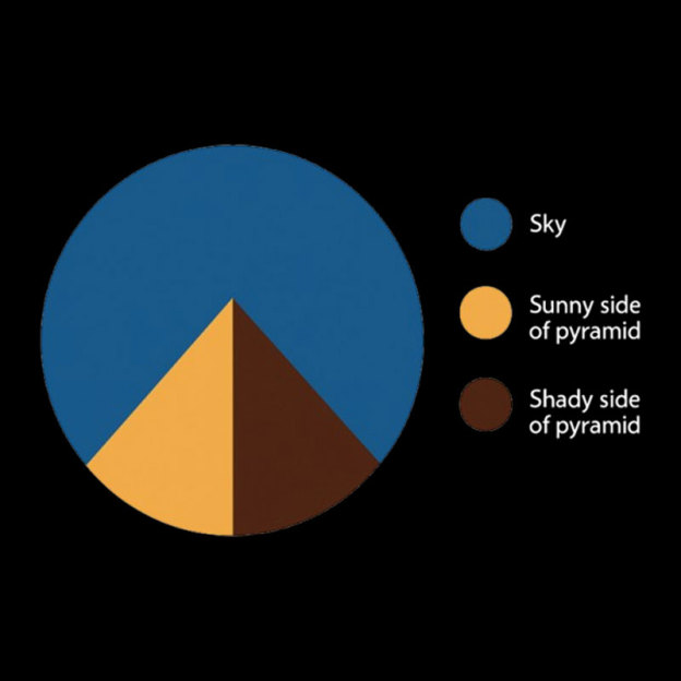 Pyramid Pie Chart Geek T-Shirt