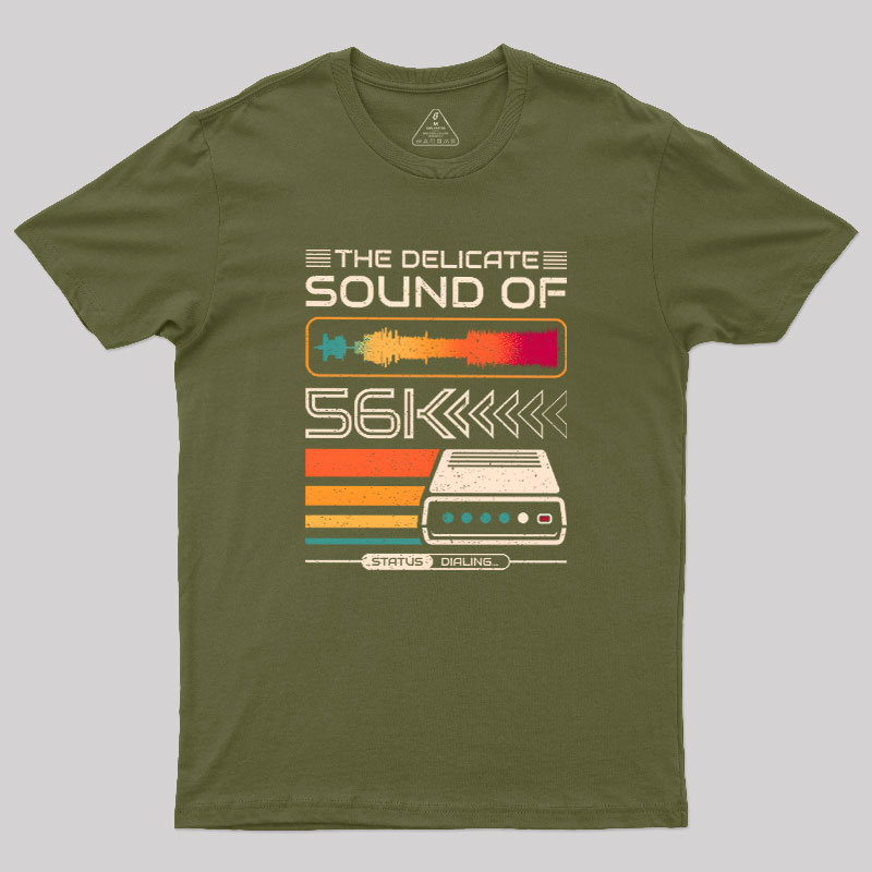 Delicate Sound of 56K Retro Modem Geek T-Shirt