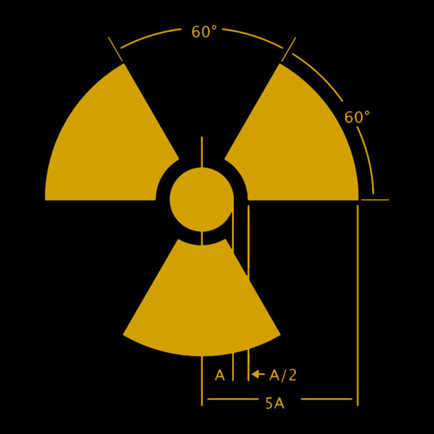 Warning Radiation Sign Geek T-Shirt