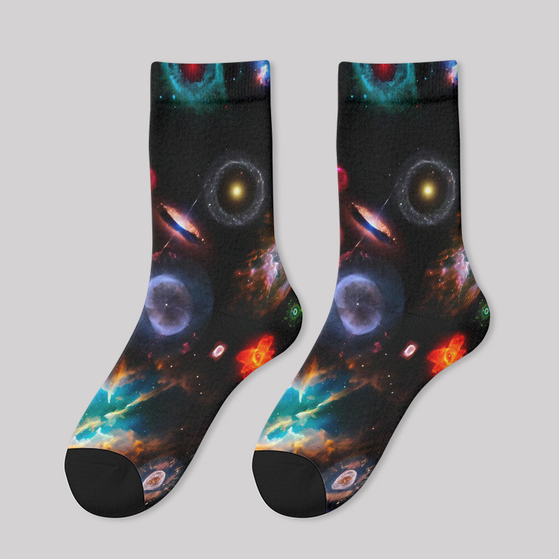 Geeksoutfit Cosmic War White Men's Socks for Sale