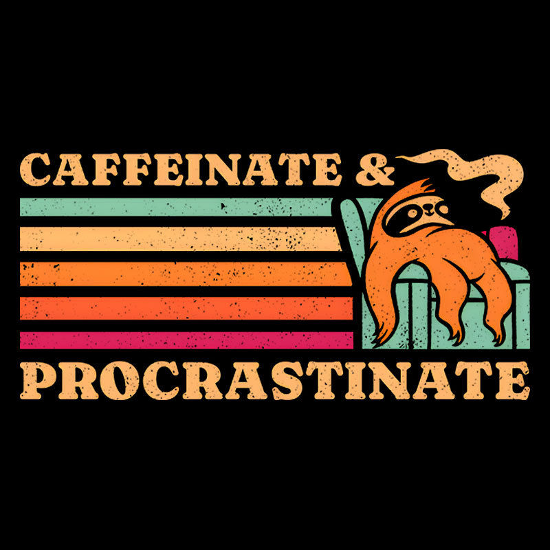 Caffeinate & Procrastinate Geek T-Shirt