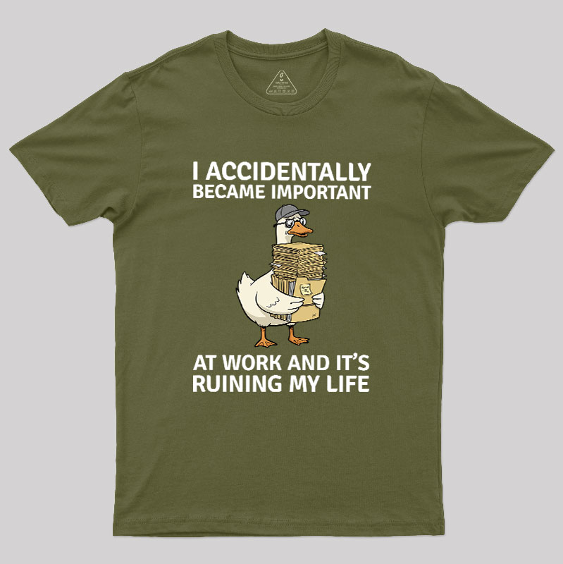 Overwhelmed Duck Geek T-Shirt