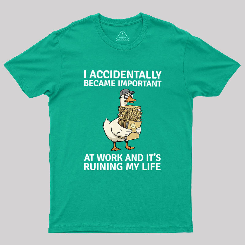 Overwhelmed Duck Geek T-Shirt