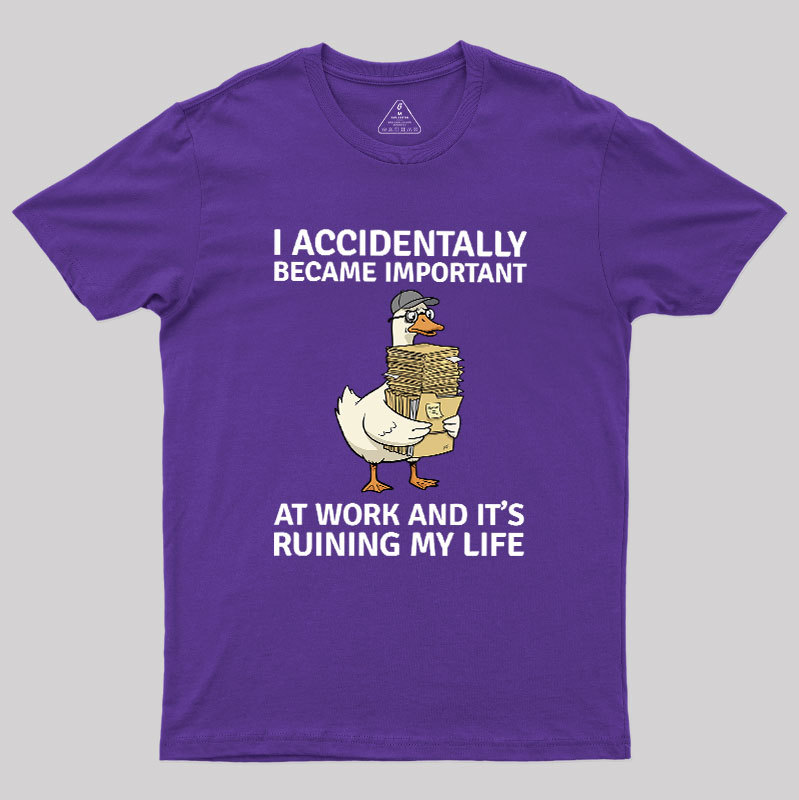 Overwhelmed Duck Geek T-Shirt