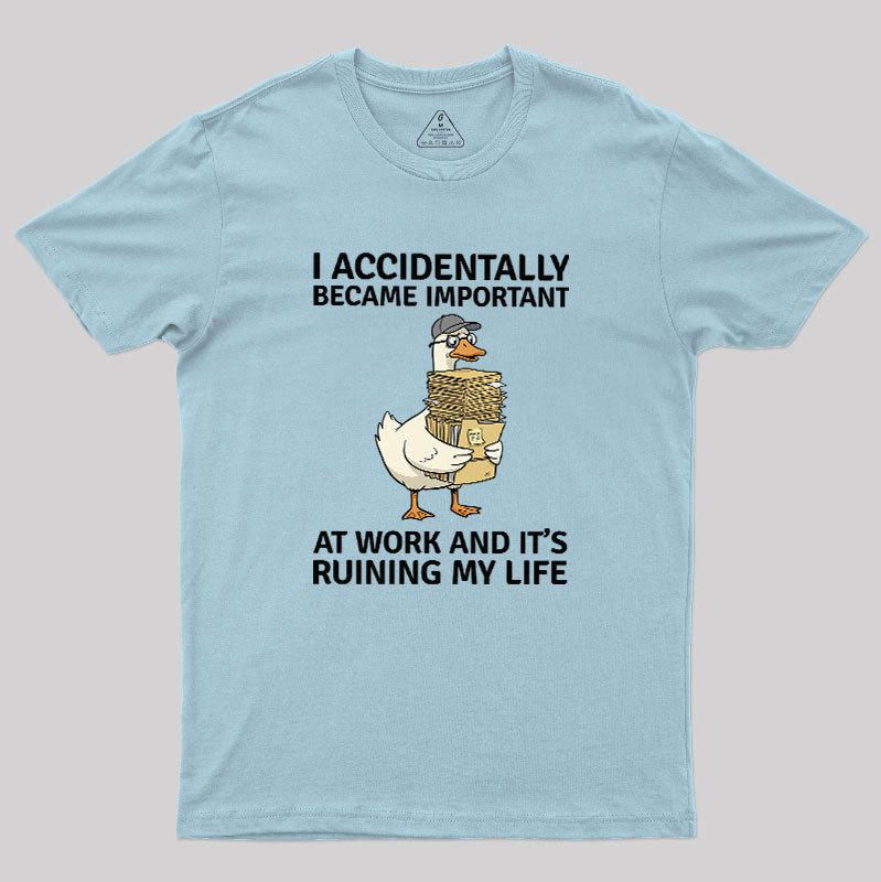 Overwhelmed Duck Geek T-Shirt
