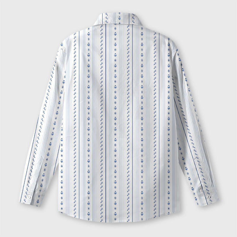 Pixel Game Icon Geek Long-Sleeved Shirt