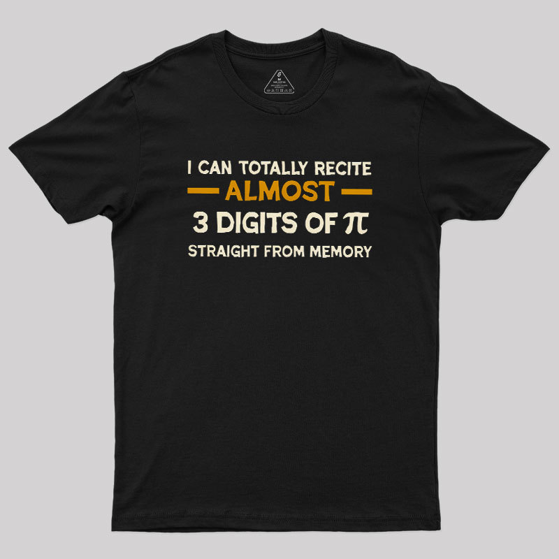 3 Digits Of Pi Geek T-Shirt